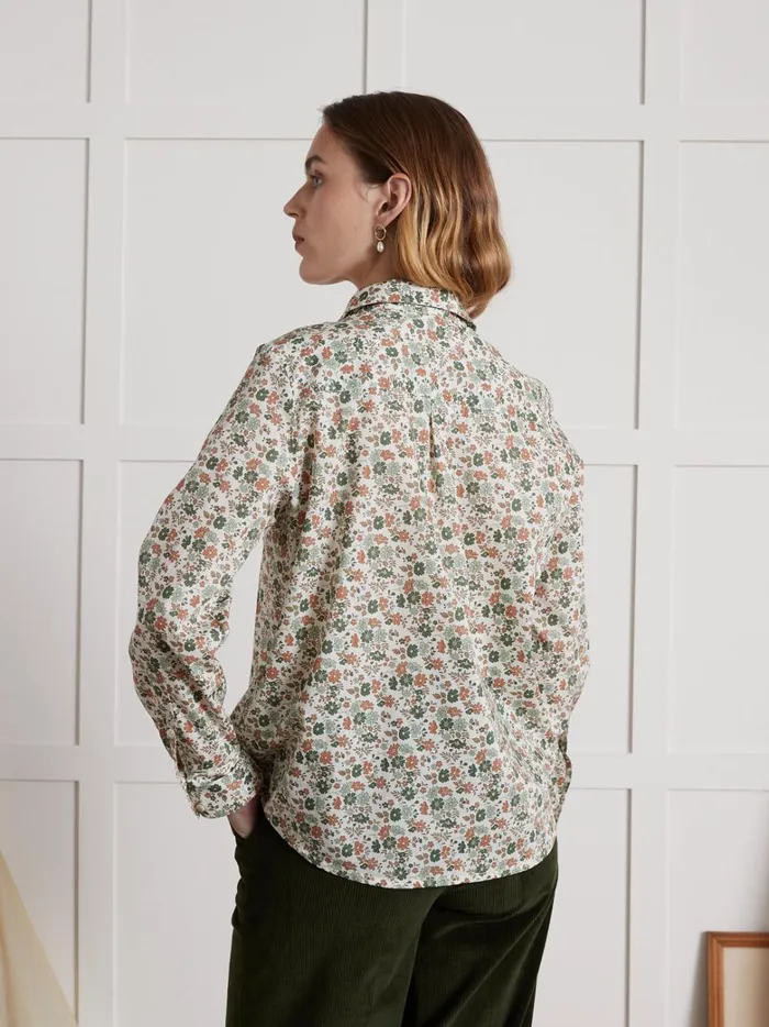 Women Clothing Cyrillus Shirt Made With Liberty Fabric 8211 The Limited Collection Lib Capel Floret