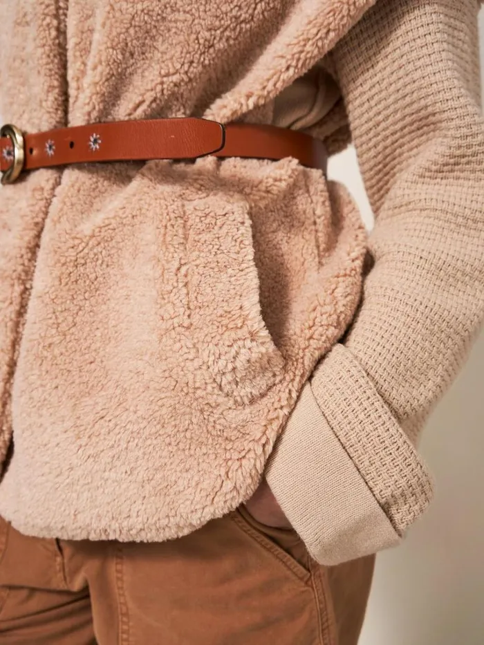Women COATS and JACKETS White Stuff Borg Gilet Light Natural Women COATS and JACKETS White Stuff Borg Gilet Light Natural