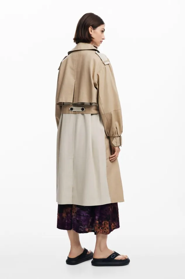 Women Coats And Jackets Desigual Combined Trench Coat
