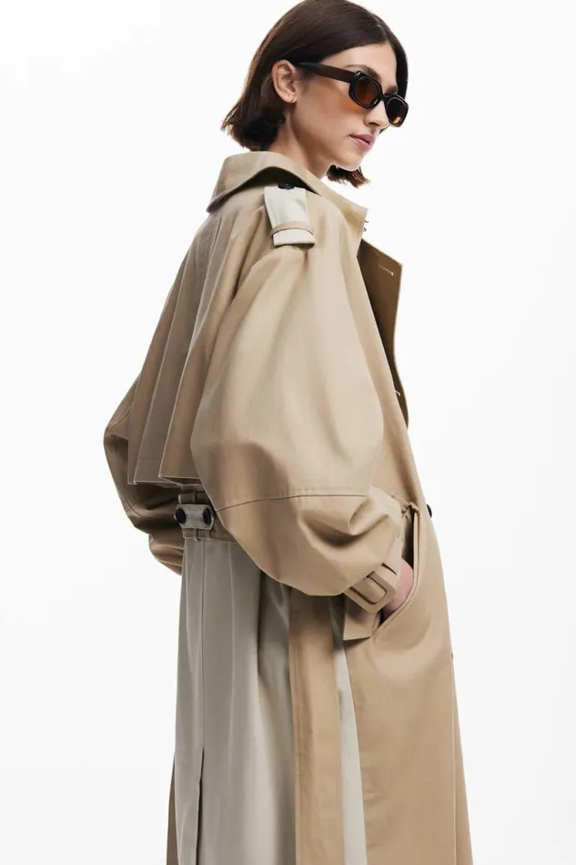 Women Coats And Jackets Desigual Combined Trench Coat