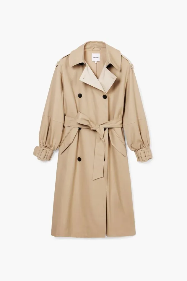 Women Coats And Jackets Desigual Combined Trench Coat