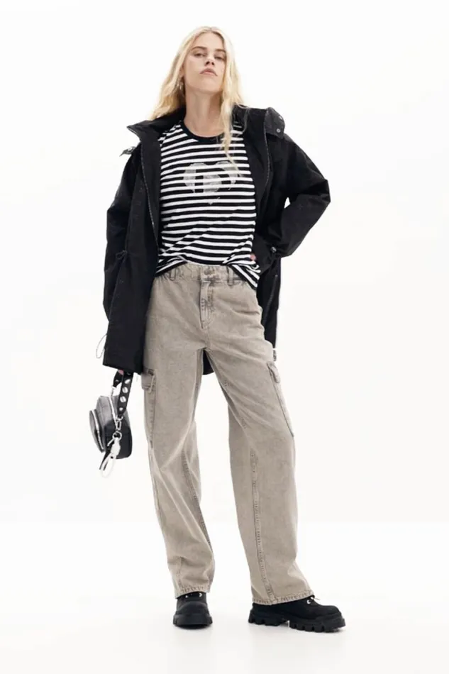 Women Coats And Jackets Desigual Waterproof Parka Hood