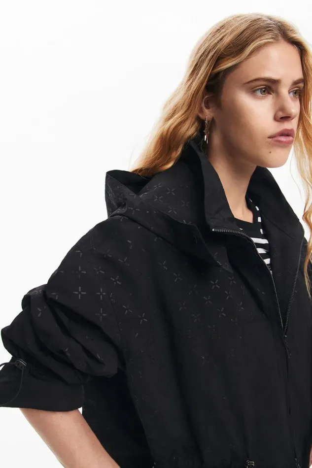 Women Coats And Jackets Desigual Waterproof Parka Hood