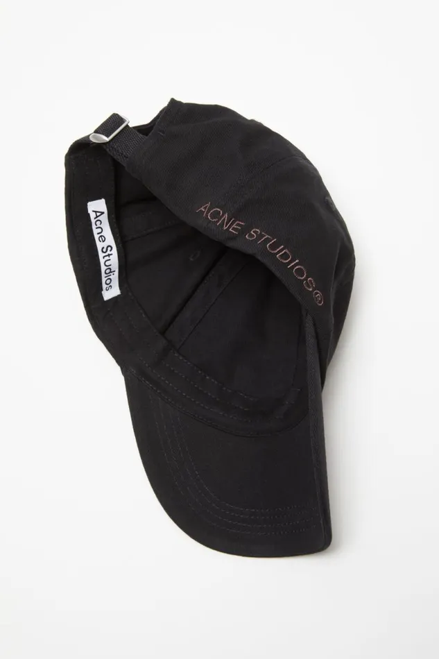 Women Cotton Twill Cap Black Acne Studios Hats