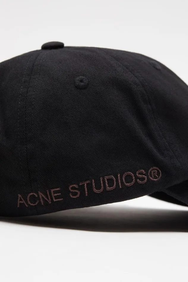 Women Cotton Twill Cap Black Acne Studios Hats