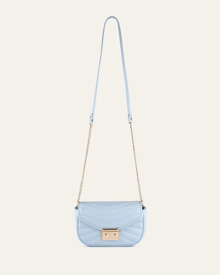 Women CROSS BODY BAGS jomercer Maya cross body sky blue leather Women CROSS BODY BAGS jomercer Maya cross body sky blue leather
