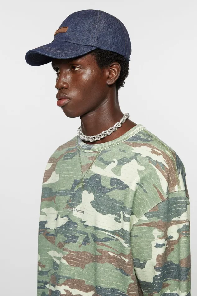 Women Denim Baseball Cap Indigo Blue Acne Studios Hats