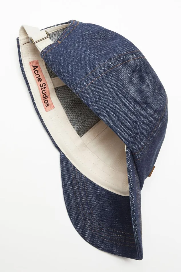 Women Denim Baseball Cap Indigo Blue Acne Studios Hats