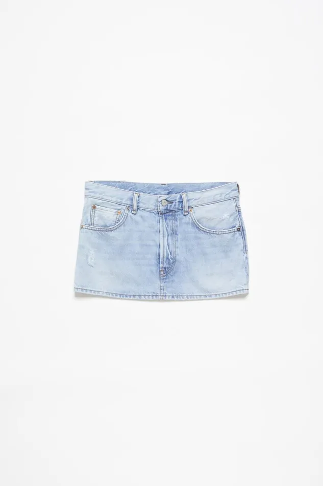 Women Denim Skirt Light Blue Acne Studios Skirts