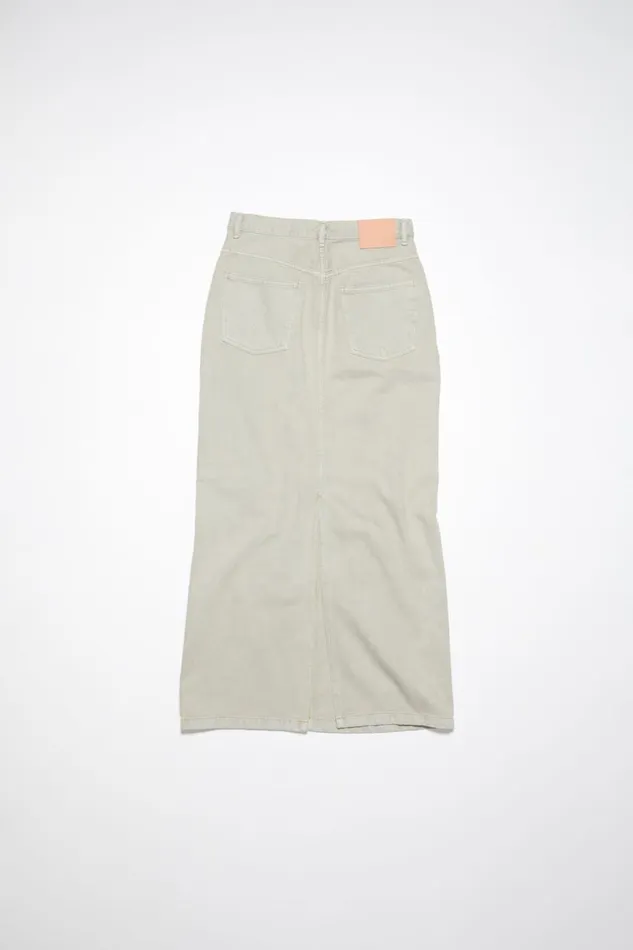 Women Distressed Denim Skirt Beigegrey Acne Studios Skirts