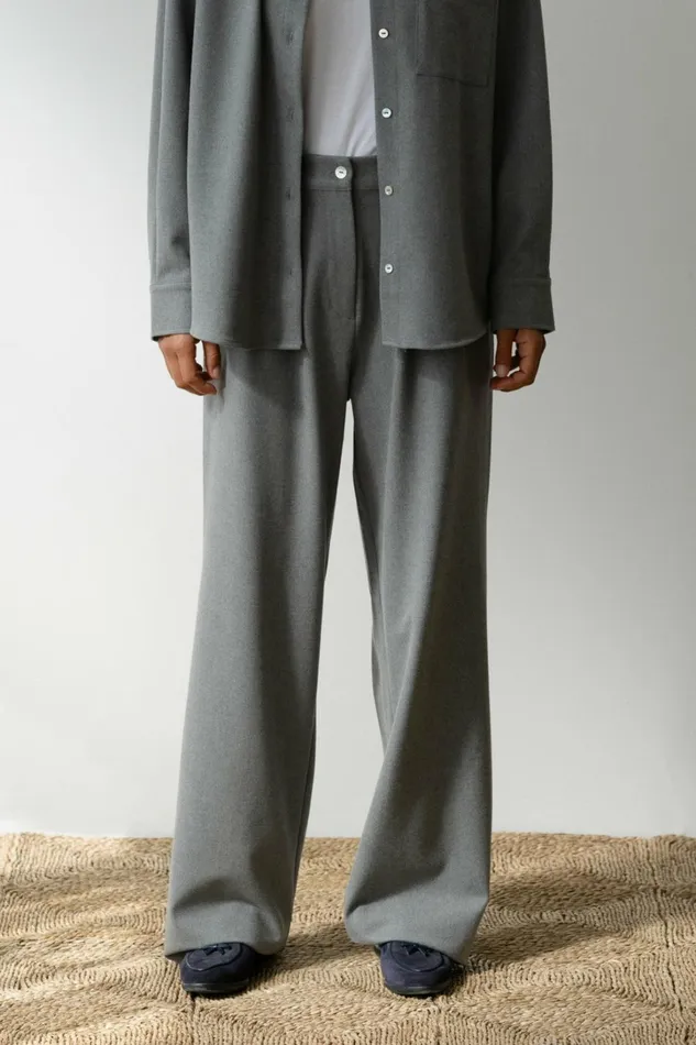 Women DONNI Bottoms The Flannel Pleated Pant