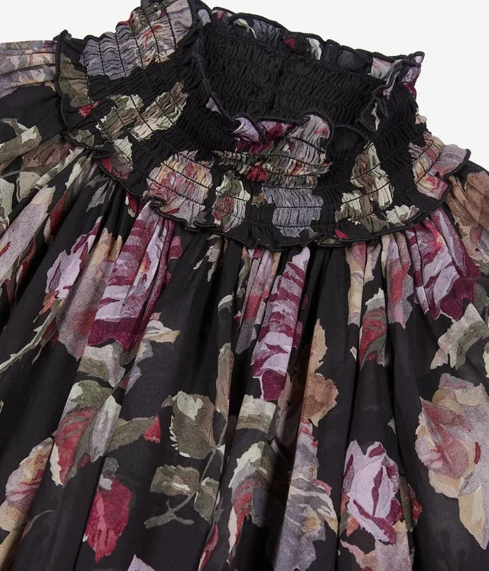 Women Dresses and Jumpsuits THE KOOPLES Short Floral Print Dress Women Dresses and Jumpsuits THE KOOPLES Short Floral Print Dress