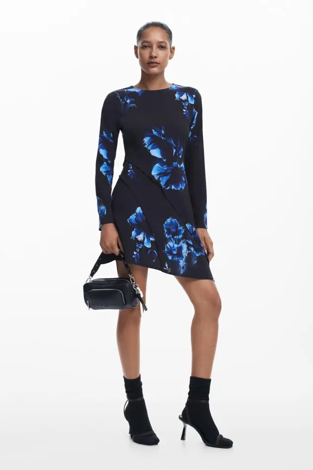 Women Dresses And Jumpsuits Desigual Asymmetrical Cut Dress