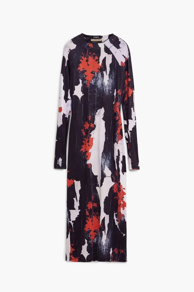 Women Dresses And Jumpsuits Desigual Maitrepierre Printed Midi Dress