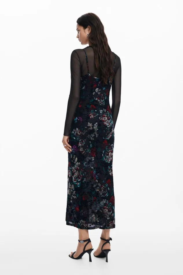 Women Dresses And Jumpsuits Desigual Mesh Combo Dress