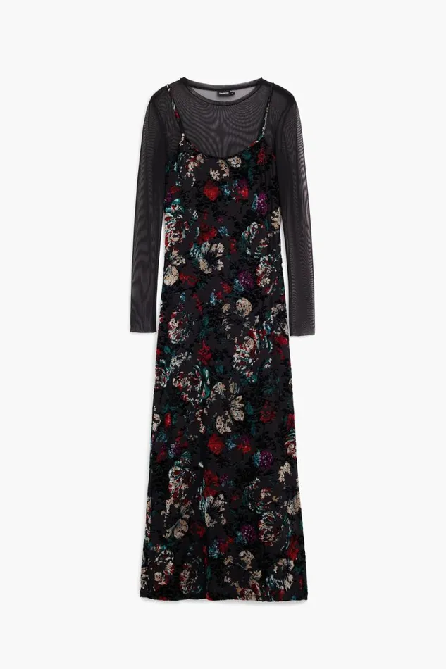 Women Dresses And Jumpsuits Desigual Mesh Combo Dress