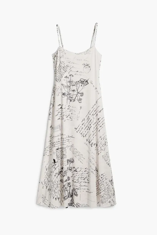 Women Dresses And Jumpsuits Desigual Newspaper Print Dress