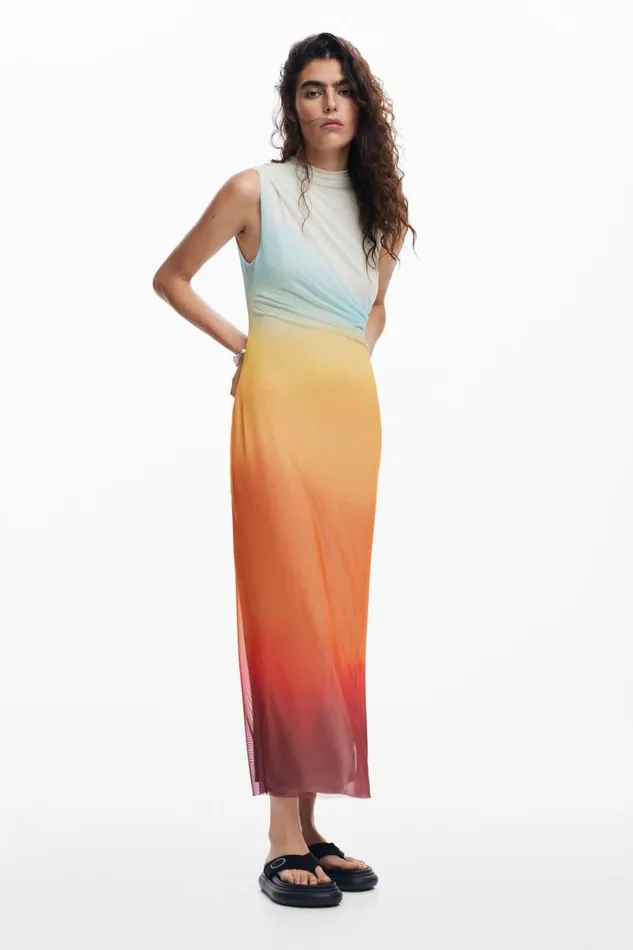 Women Dresses And Jumpsuits Desigual Ombre Tulle Dress