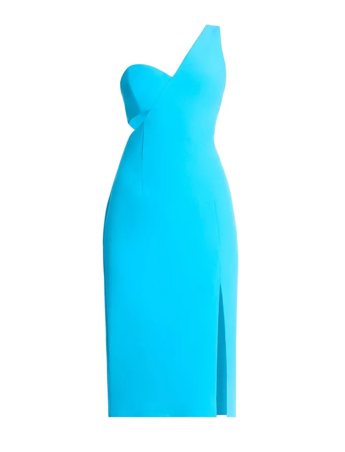 Women Dresses BCBG Gryffyn One Shoulder Dress Vivid Blue
