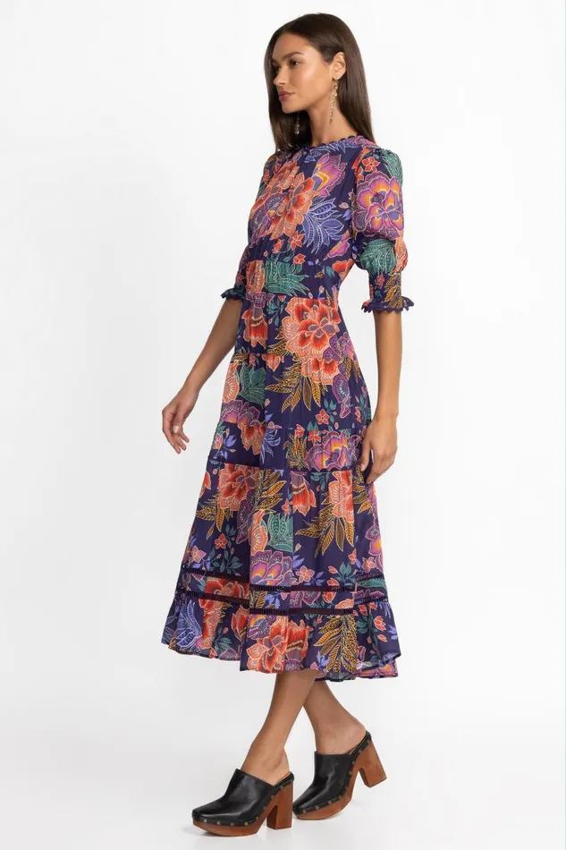 Women Dresses Johnny Was DAPHNE TEA LENGTH DRESS Etta S Garden Women Dresses Johnny Was DAPHNE TEA LENGTH DRESS Etta S Garden