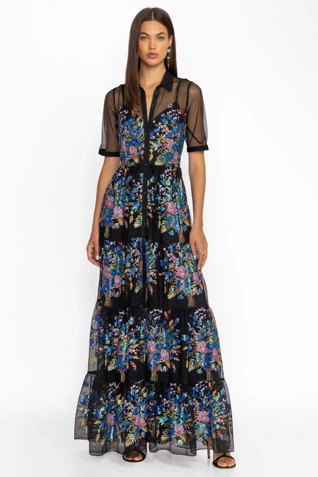Women Dresses Johnny Was EMMELINE DRESS Black