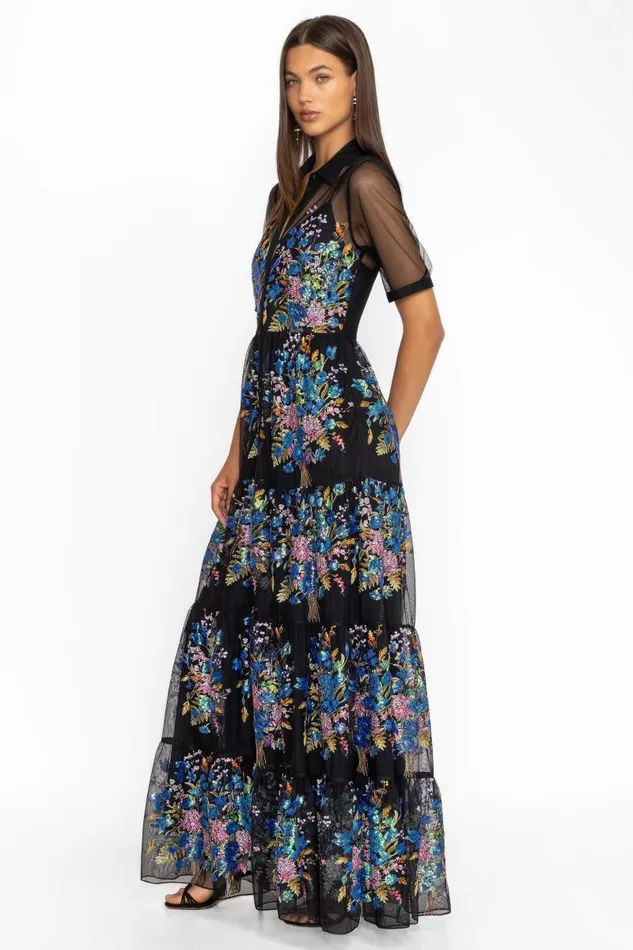 Women Dresses Johnny Was EMMELINE DRESS Black Women Dresses Johnny Was EMMELINE DRESS Black