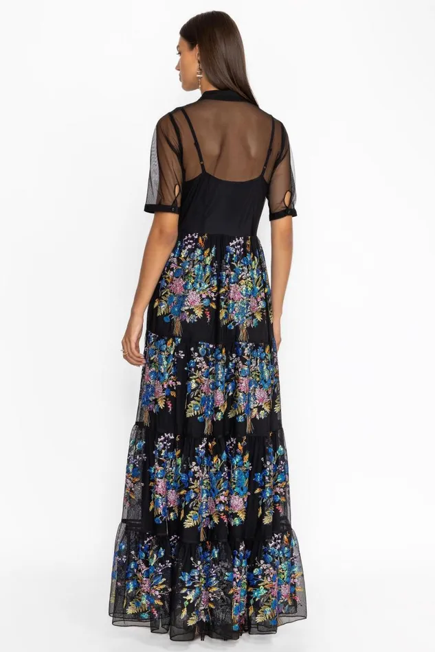 Women Dresses Johnny Was EMMELINE DRESS Black Women Dresses Johnny Was EMMELINE DRESS Black
