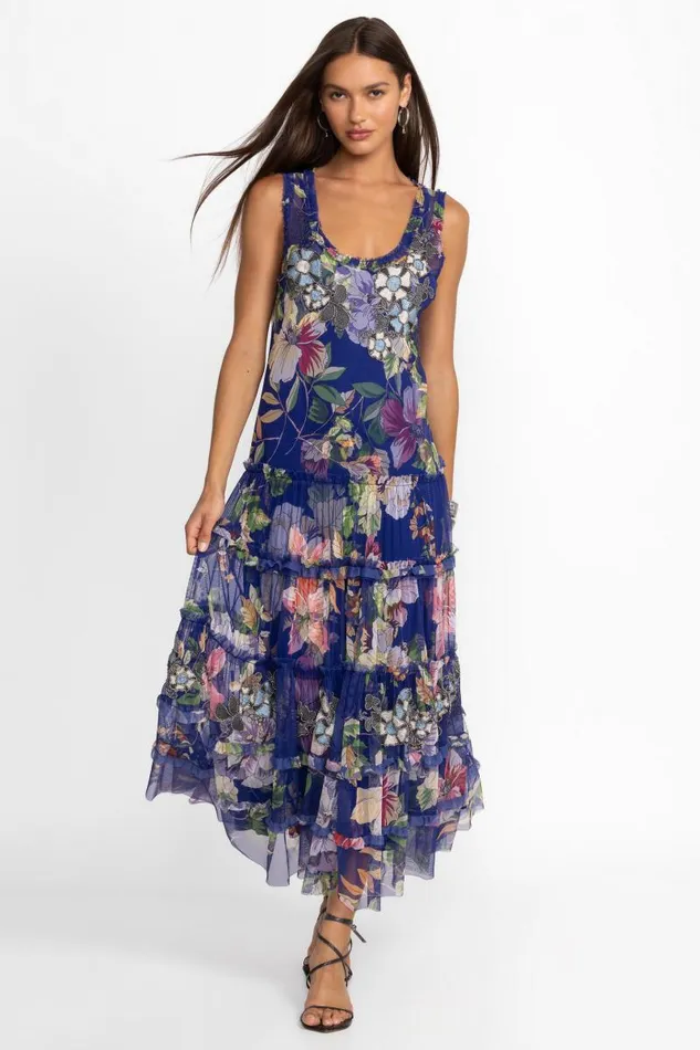 Women Dresses Johnny Was MAZZY MULTI RUFFLE DRESS Ullani Women Dresses Johnny Was MAZZY MULTI RUFFLE DRESS Ullani