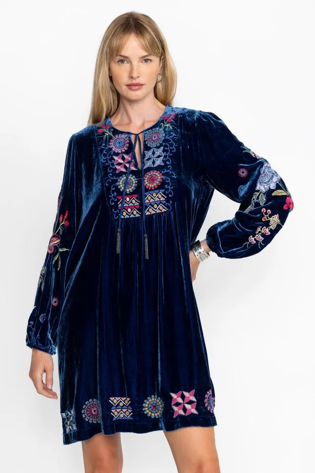 Women Dresses Johnny Was VELVET YOKE DRESS Bellwether Women Dresses Johnny Was VELVET YOKE DRESS Bellwether