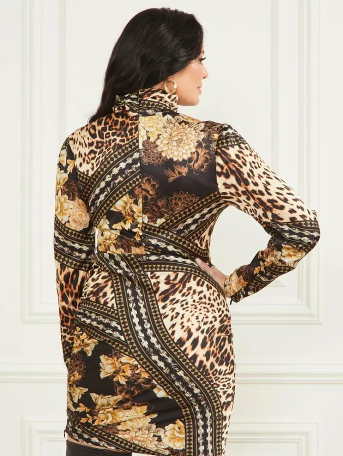 Women Dresses Marciano Aurora Printed Dress After Dark Print Women Dresses Marciano Aurora Printed Dress After Dark Print