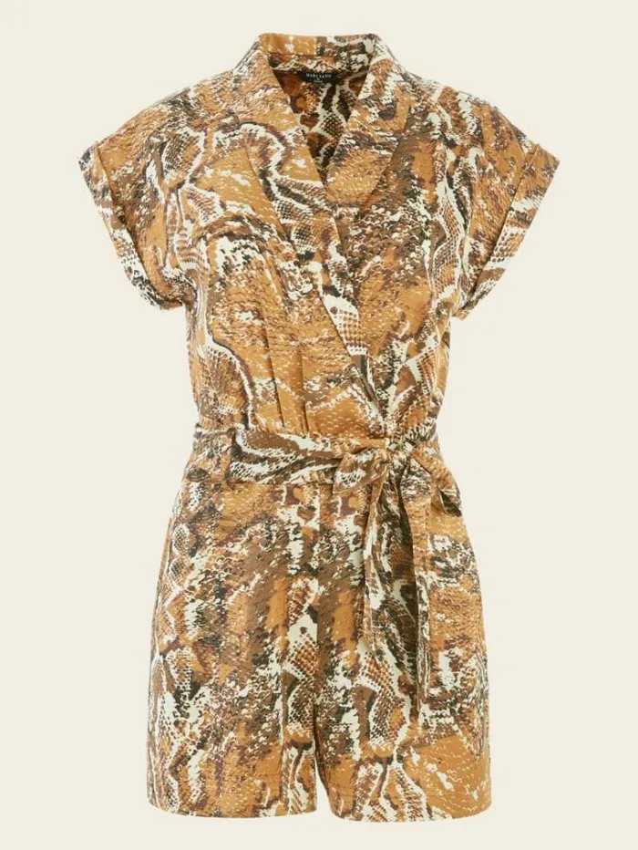 Women Dresses Marciano Secret Snakeskin Romper Secret Skin Print Women Dresses Marciano Secret Snakeskin Romper Secret Skin Print