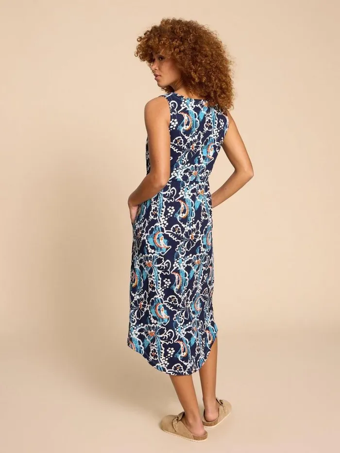 Women DRESSES White Stuff Heidi Dress Navy Multi Women DRESSES White Stuff Heidi Dress Navy Multi