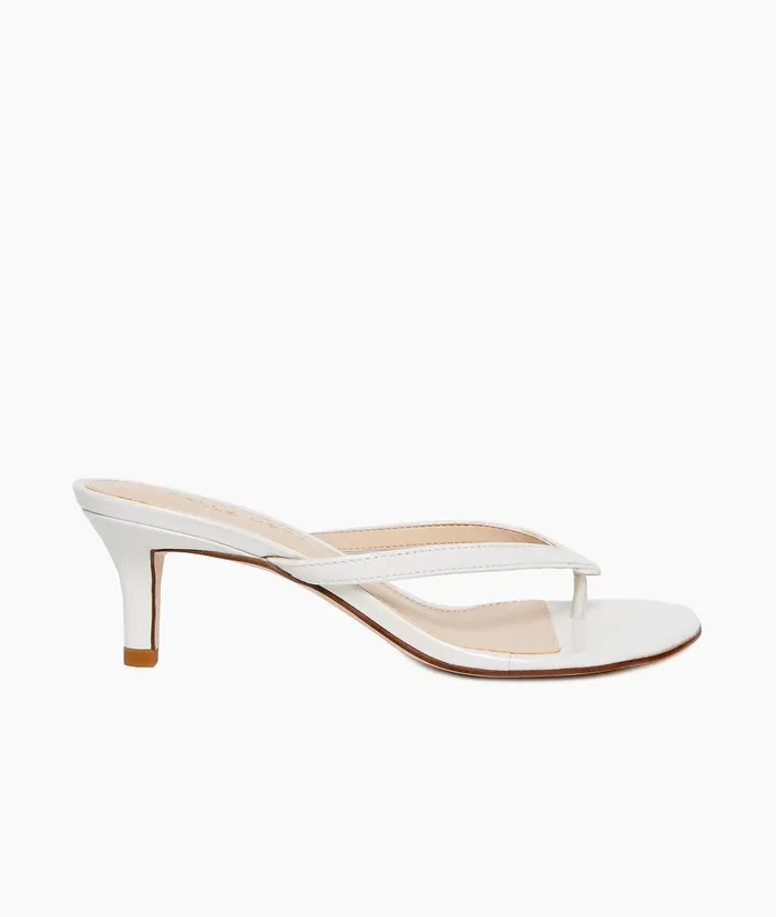 Women Effi 4 Low Heel 8211 White Pelle Moda Sandals