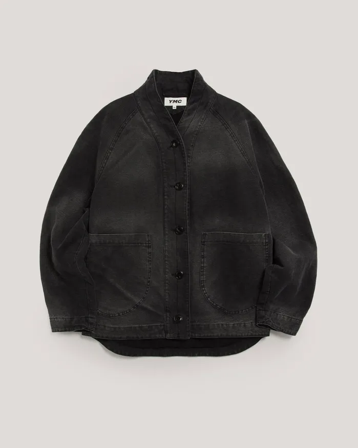 Women Erkin Jacket Black Canvas YMC Outerwear