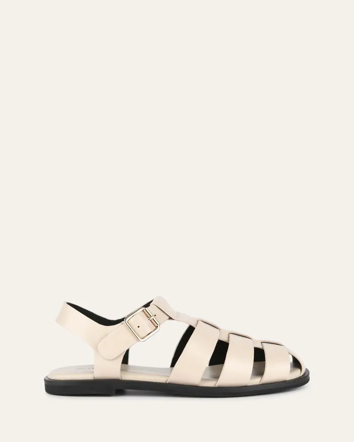 Women FLAT SANDALS jomercer Finn flat sandals sand leather