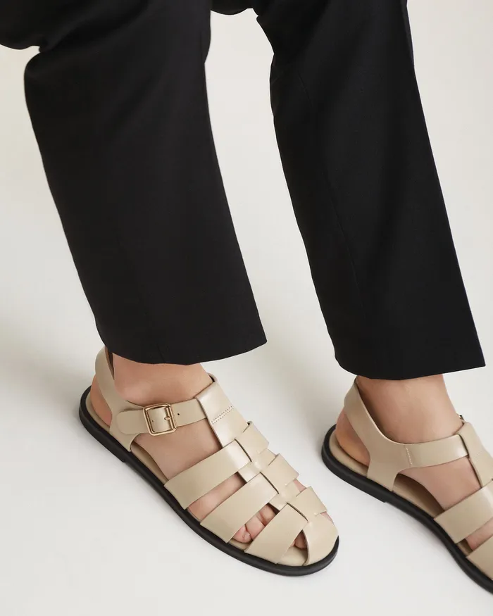Women FLAT SANDALS jomercer Finn flat sandals sand leather Women FLAT SANDALS jomercer Finn flat sandals sand leather
