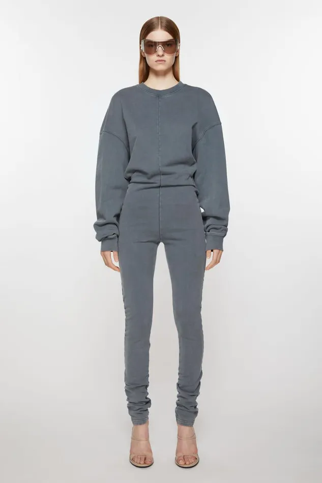 Women Fleece Jumpsuit Anthracite Grey Acne Studios Dresses