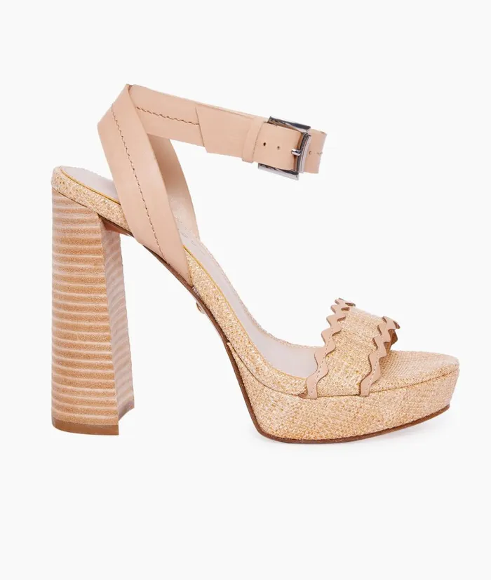 Women Gianna Platform 8211 Natural Pelle Moda High Heels