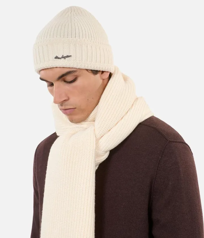 Women Hats and Scarves THE KOOPLES Ecru Wool Beanie