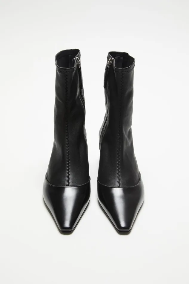 Women Heeled Ankle Boots Black Acne Studios Shoes