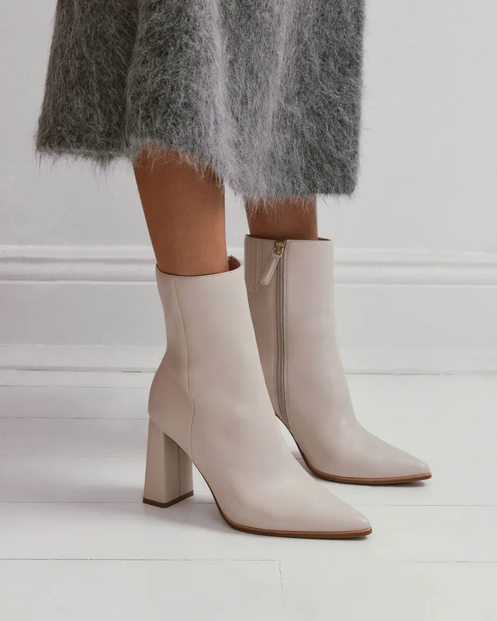 Women HIGH BOOTS jomercer Tatiana high ankle boots off white leather Women HIGH BOOTS jomercer Tatiana high ankle boots off white leather