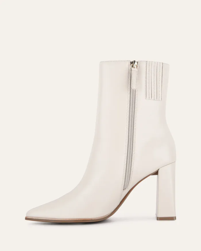 Women HIGH BOOTS jomercer Tatiana high ankle boots off white leather Women HIGH BOOTS jomercer Tatiana high ankle boots off white leather