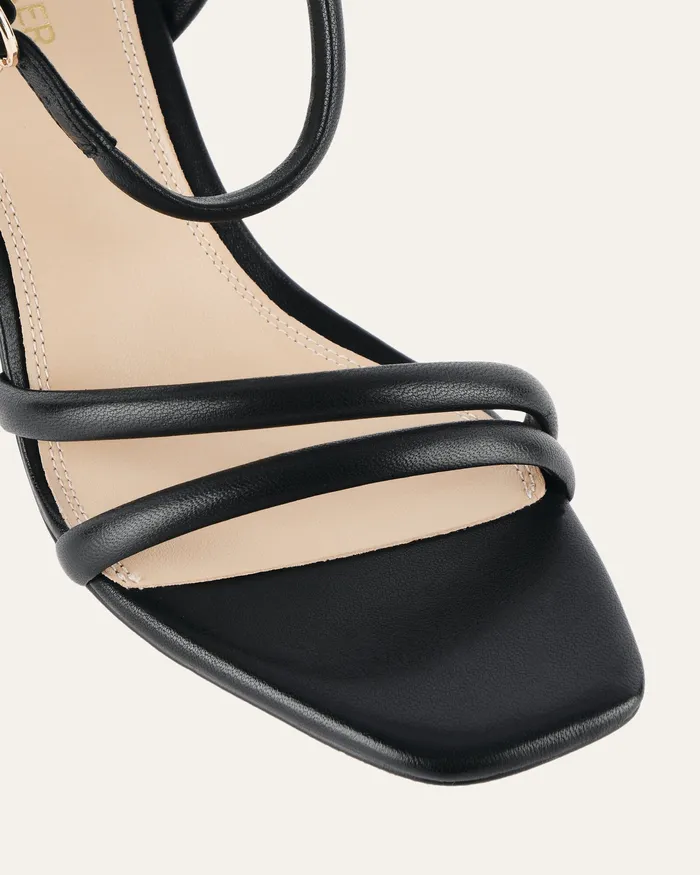 Women HIGH HEELS jomercer Nino high heel sandals black leather Women HIGH HEELS jomercer Nino high heel sandals black leather