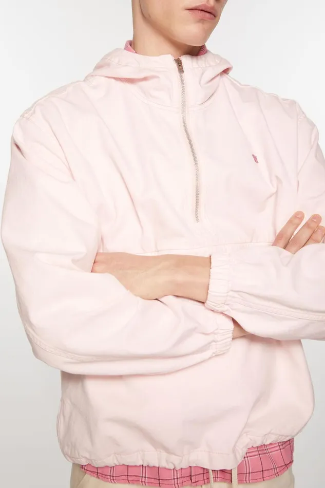 Women Hooded Jacket Pink Acne Studios Outerwear