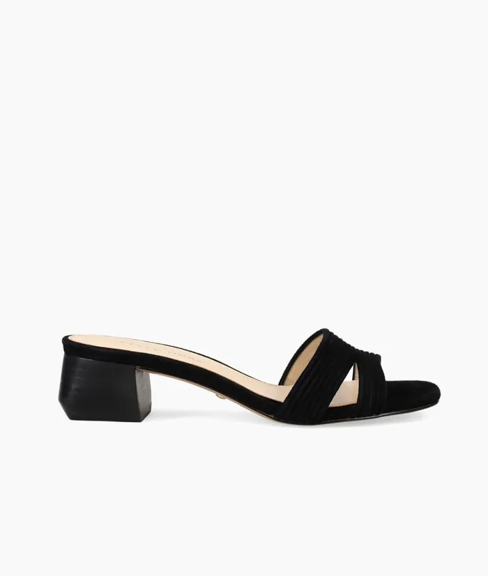 Women Inina Slide 8211 Black Pelle Moda Low Heels