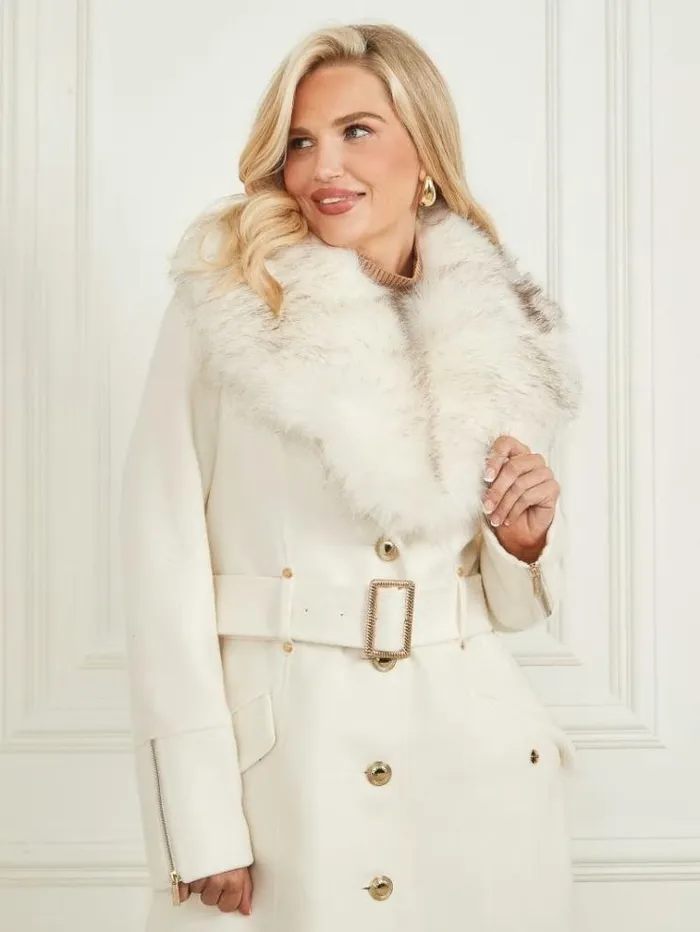 Women Jackets Marciano Alice WoolBlend Coat Pale Pearl