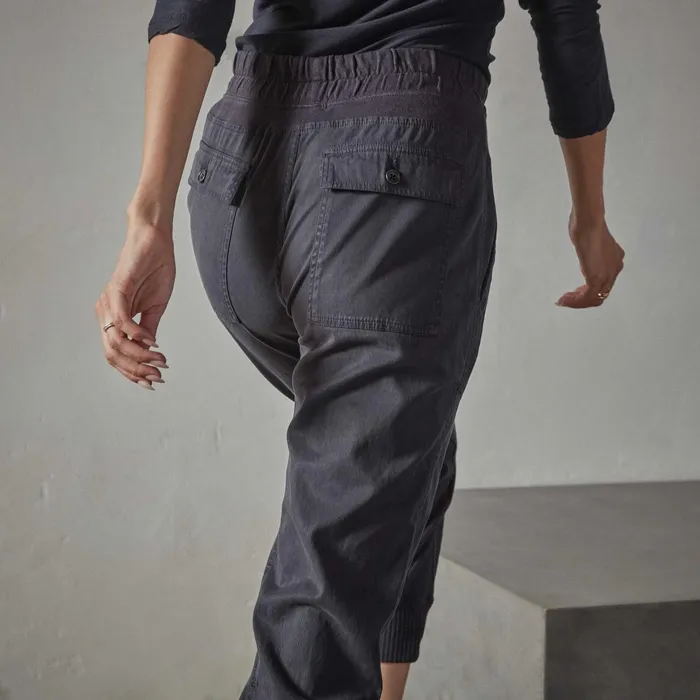 WOMEN James Perse CLASSICS Mixed Media Pant French Navy