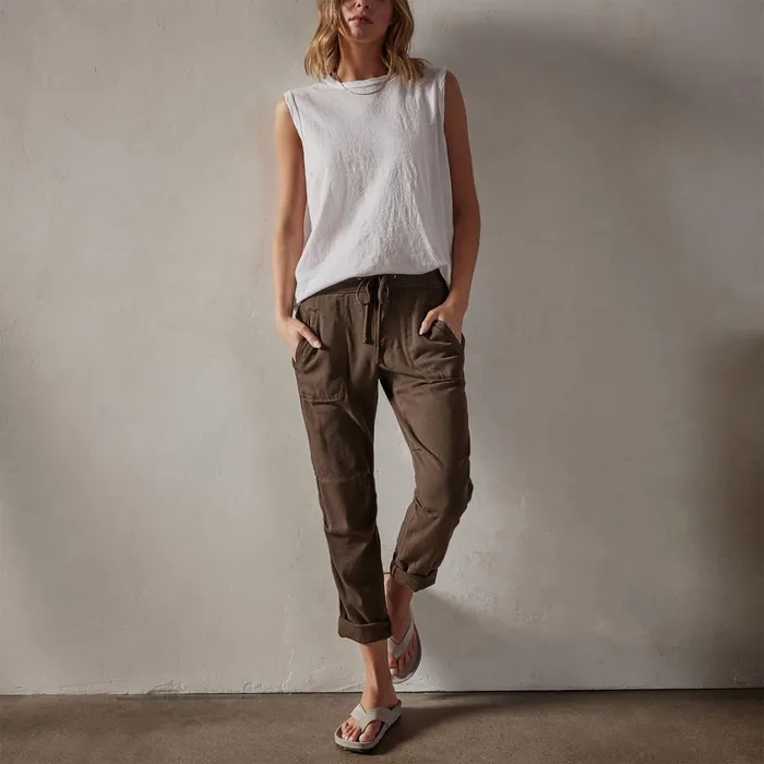 WOMEN James Perse CLASSICS Soft Drape Pant Smoky Green Pigment
