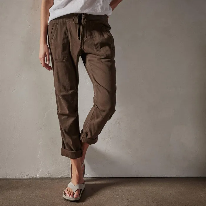 WOMEN James Perse CLASSICS Soft Drape Pant Smoky Green Pigment