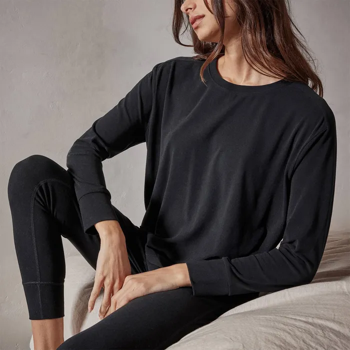 WOMEN James Perse GIFT SETS Women039s Lounge Set With Cashmere Blanket Black